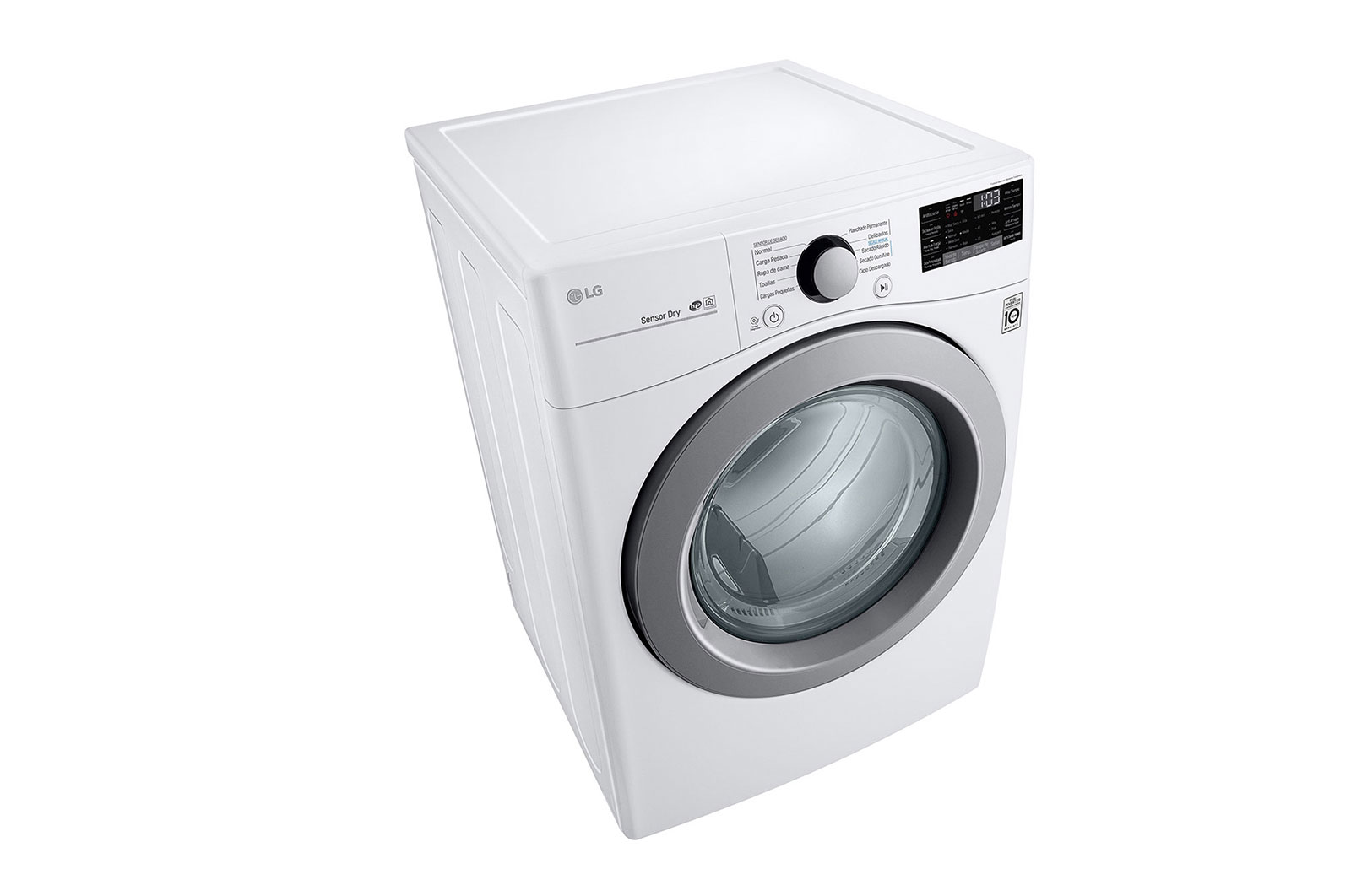 LG Secadora Smart Carga Frontal con Sensor Dry y Smart Diagnosis™ 22 Kg color Blanca, DF22WV2