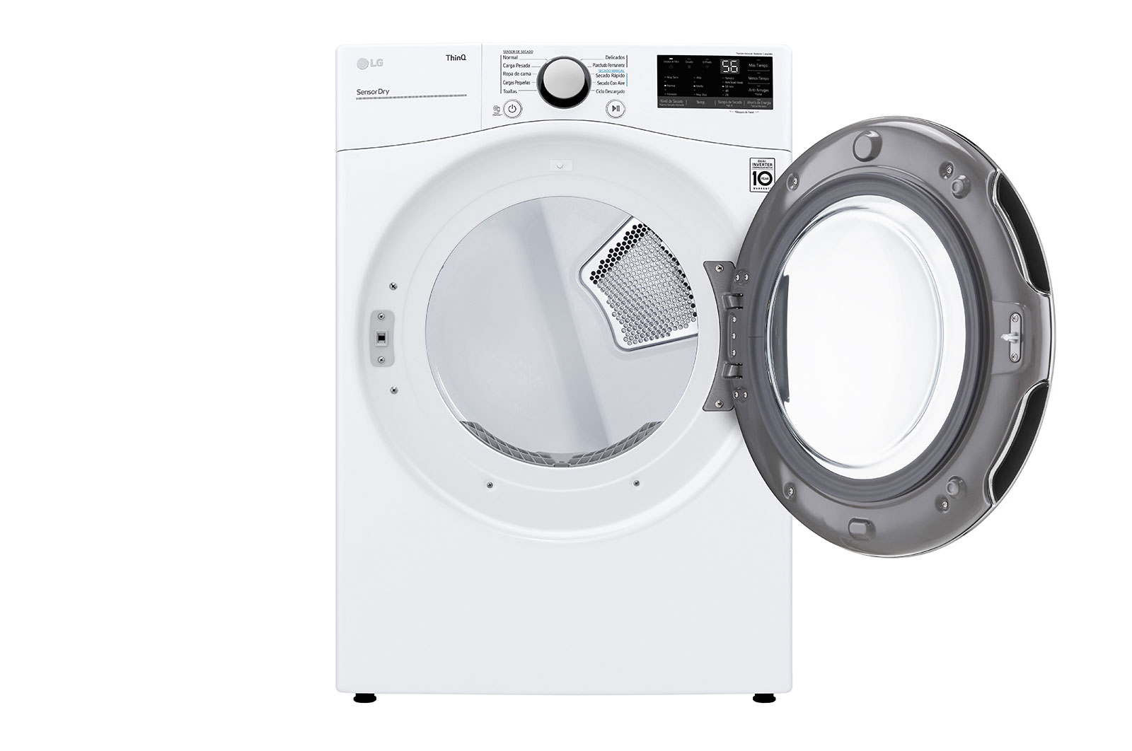 front view with door open