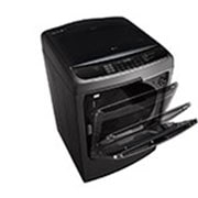 LG Secadora Carga Superior Inteligente  con ciclos de vapor Steam™, Sensor Dry y con ThinQ® 22 Kg color Black Steel , DT22BSSG1