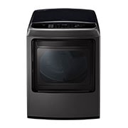 Vista frontal de Secadora Carga Superior Inteligente  con ciclos de vapor Steam™, Sensor Dry y con ThinQ® 22 Kg color Black Steel  DT22BSSG1