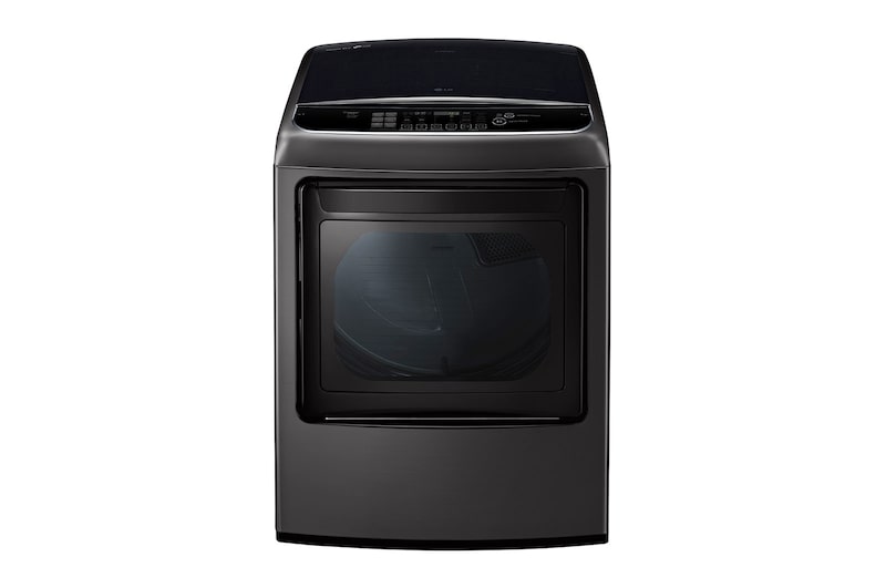 LG Secadora Carga Superior Inteligente  con ciclos de vapor Steam™, Sensor Dry y con ThinQ® 22 Kg color Black Steel , DT22BSSG1