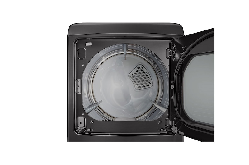 LG Secadora Carga Superior Inteligente  con ciclos de vapor Steam™, Sensor Dry y con ThinQ® 22 Kg color Black Steel , DT22BSSG1