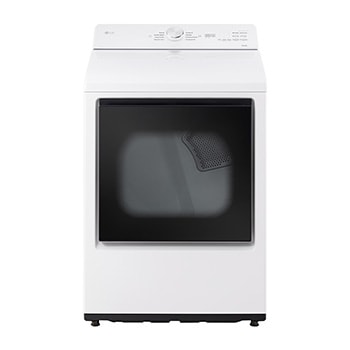 Vista frontal de Secadora LG Carga Superior con con AI Sensor Dry™ (Inteligencia Artificial) con Perilla + Panel LED táctil 22kg - Blanco - DT22EWTX DT22EWTX