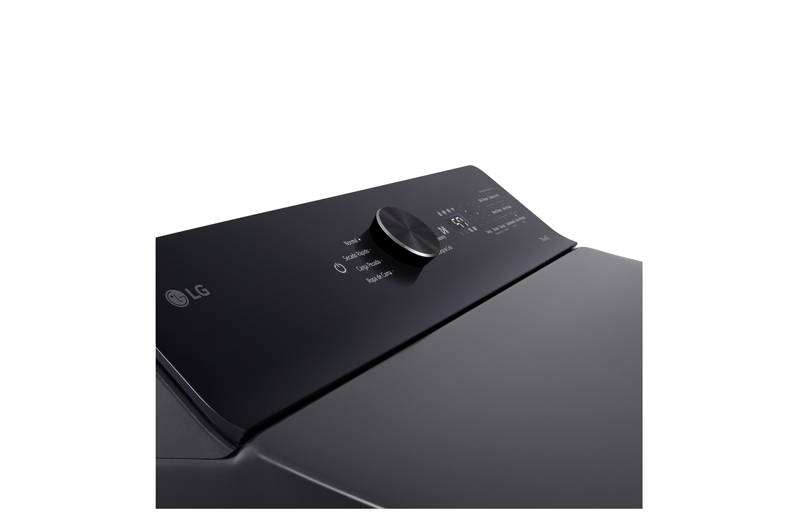 LG Secadora LG Carga Superior con AI Sensor Dry™ (Inteligencia Artificial) con Perilla + Panel LED táctil 22kg - Negro Platino - DT22PBTX, DT22PBTX
