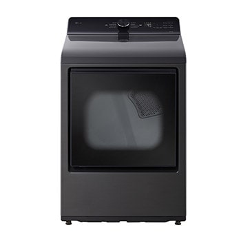 Vista frontal de Secadora LG Carga Superior con AI Sensor Dry™ (Inteligencia Artificial) con Perilla + Panel LED táctil 22kg - Negro Platino - DT22PBTX DT22PBTX