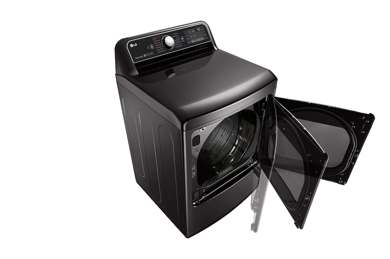 LG Secadora Smart Carga Frontal con ciclos de vapor TrueSteam™, Sensor Dry y con SmartThinQ™ 25 Kg color Black Steel, DT25BTSG