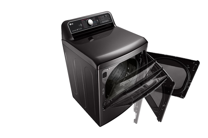 LG Secadora Smart Carga Frontal con ciclos de vapor TrueSteam™, Sensor Dry y con SmartThinQ™ 25 Kg color Black Steel, DT25BTSG