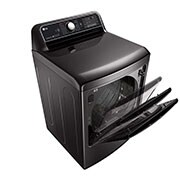 LG Secadora Smart Carga Frontal con ciclos de vapor TrueSteam™, Sensor Dry y con SmartThinQ™ 25 Kg color Black Steel, DT25BTSG