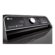 LG Secadora de gas LG Inteligente con ciclos de vapor TrueSteam™, Sensor Dry y Conectividad LG ThinQ, 25 Kg - Color acero negro, DT25BTSGD