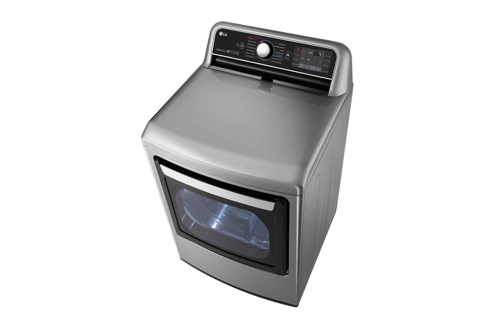 LG Secadora Carga Frontal Inteligente con ciclos de vapor Steam Fresh™ y Sensor Dry™ 25 Kg color Acero con Conectividad LG ThinQ, DT25VTSG