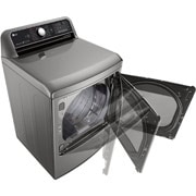 LG Secadora Carga Frontal Inteligente con ciclos de vapor Steam Fresh™ y Sensor Dry™ 25 Kg color Acero con Conectividad LG ThinQ, DT25VTSG