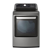 Vista frontal de Secadora Carga Frontal Inteligente con ciclos de vapor Steam Fresh™ y Sensor Dry™ 25 Kg color Acero con Conectividad LG ThinQ DT25VTSG
