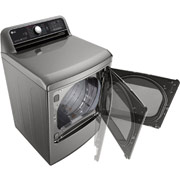 LG Secadora Carga Frontal Inteligente con ciclos de vapor Steam Fresh™ y Sensor Dry™ 25 Kg color Acero con Conectividad LG ThinQ, DT25VTSG