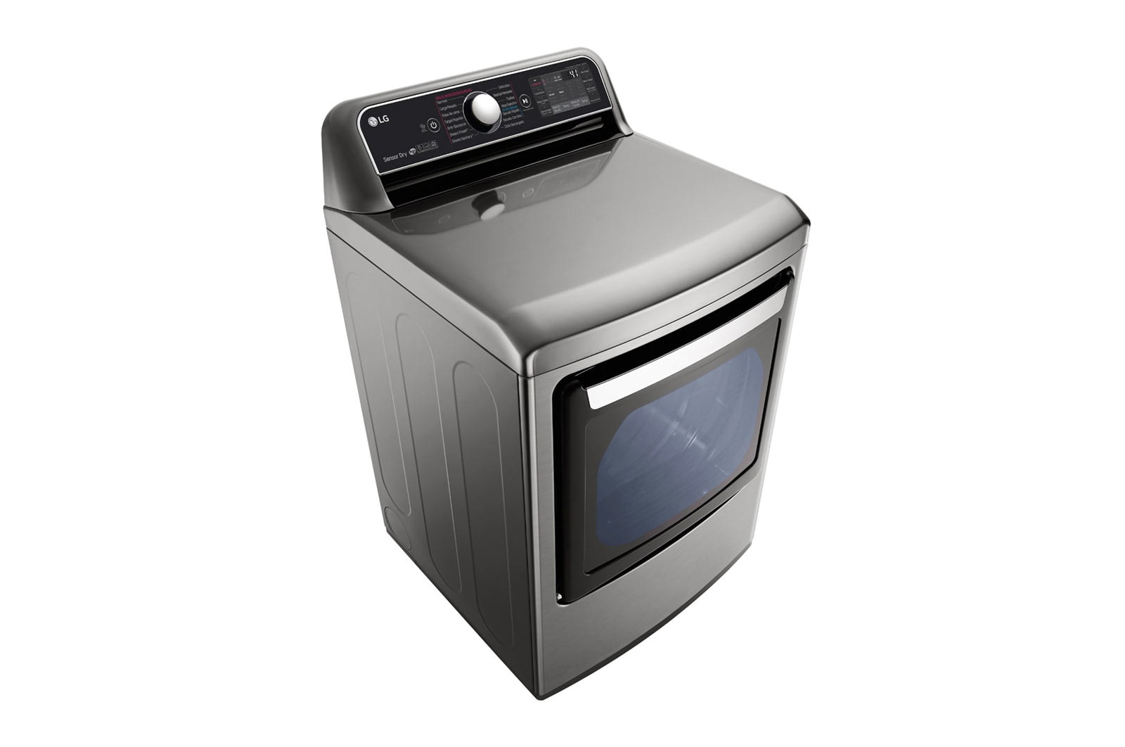 LG Secadora Carga Frontal Inteligente con ciclos de vapor Steam Fresh™ y Sensor Dry™ 25 Kg color Acero con Conectividad LG ThinQ, DT25VTSG
