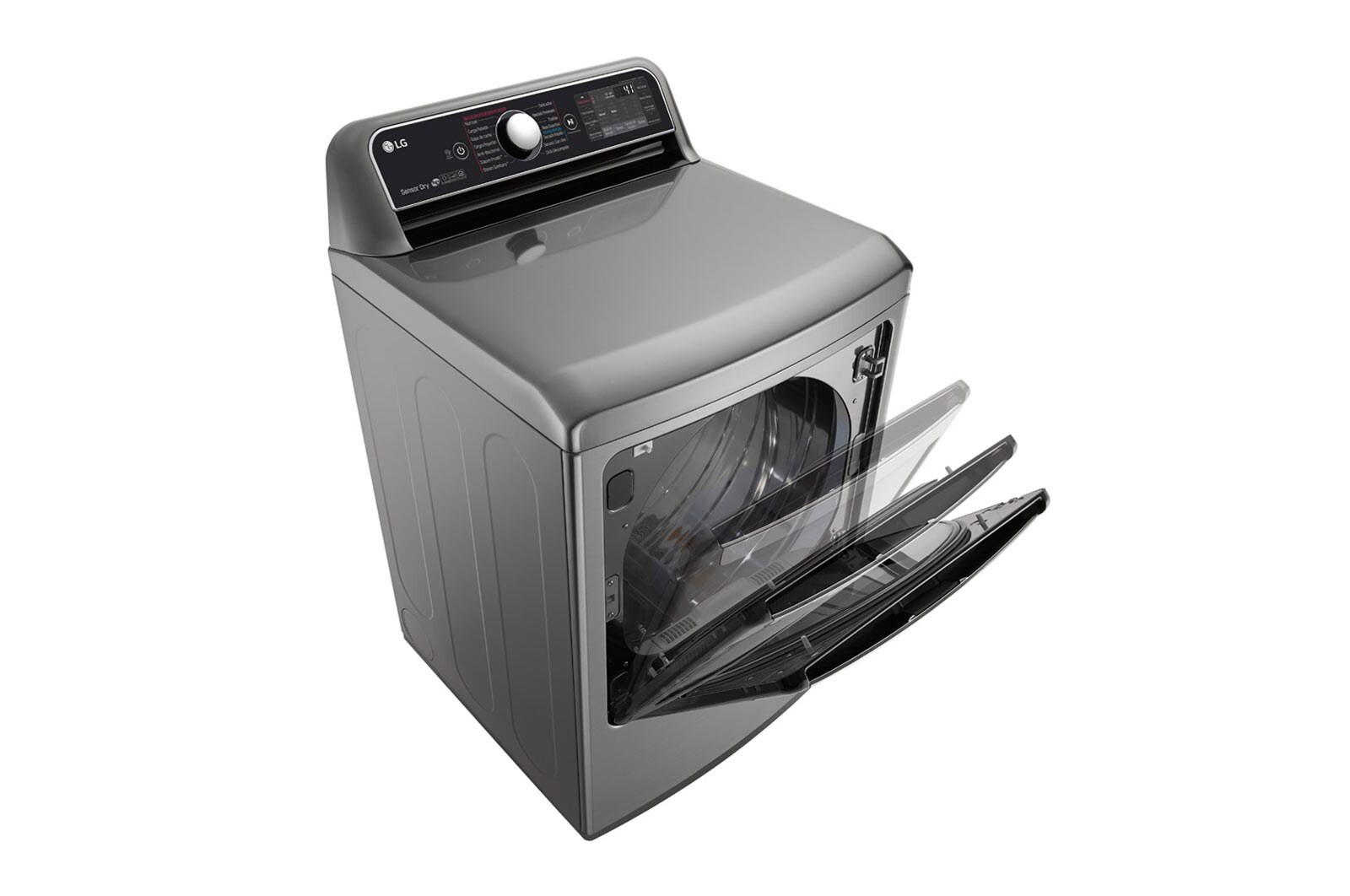 LG Secadora Carga Frontal Inteligente con ciclos de vapor Steam Fresh™ y Sensor Dry™ 25 Kg color Acero con Conectividad LG ThinQ, DT25VTSG