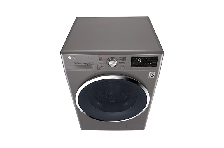 LG Lavasecadora Carga Frontal 6 Motion DD con Motor Inverter Direct Drive 10Kg/6Kg color acero, WD10SB6