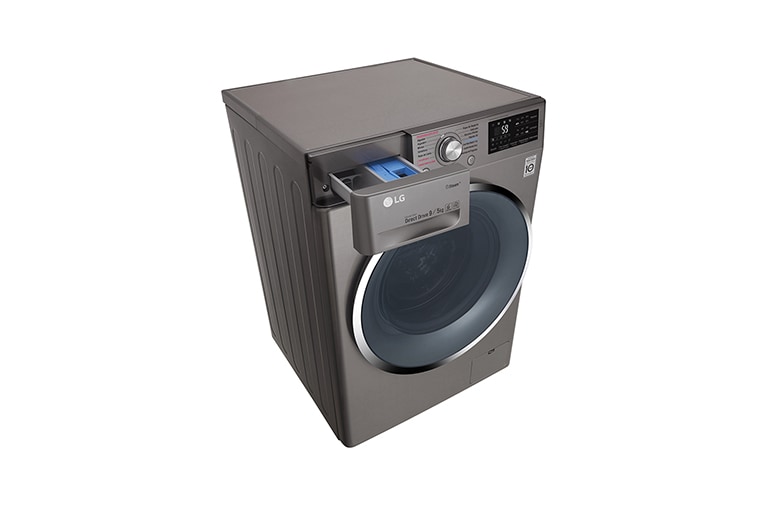 LG Lavasecadora Carga Frontal 6 Motion DD con Motor Inverter Direct Drive 10Kg/6Kg color acero, WD10SB6