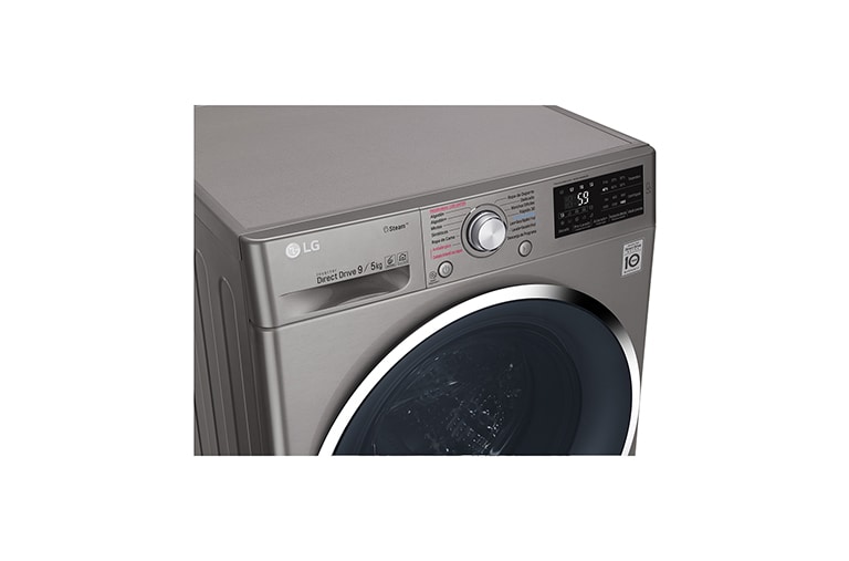 LG Lavasecadora Carga Frontal 6 Motion DD con Motor Inverter Direct Drive 10Kg/6Kg color acero, WD10SB6