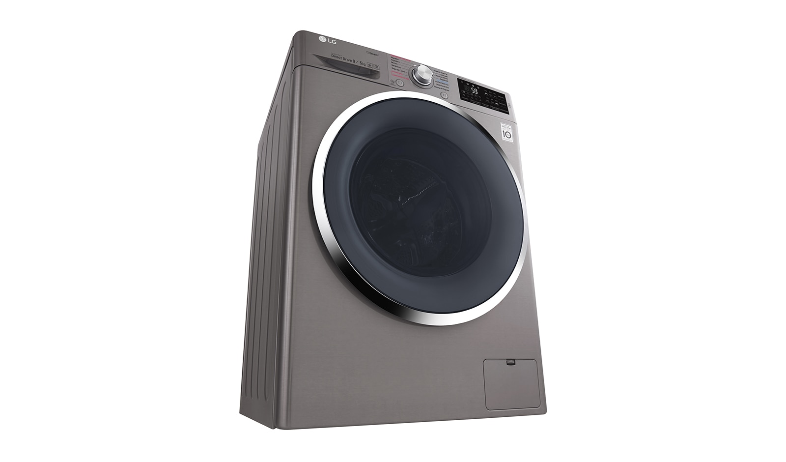 LG Lavasecadora Carga Frontal 6 Motion DD con Motor Inverter Direct Drive 10Kg/6Kg color acero, WD10SB6