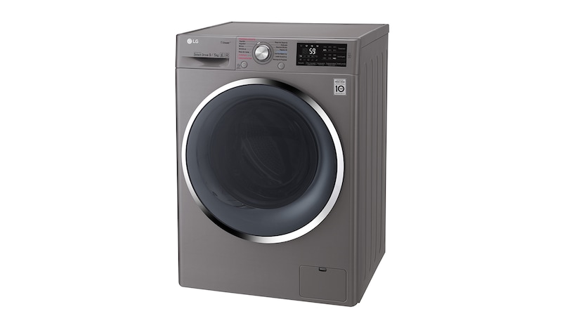 LG Lavasecadora Carga Frontal 6 Motion DD con Motor Inverter Direct Drive 10Kg/6Kg color acero, WD10SB6