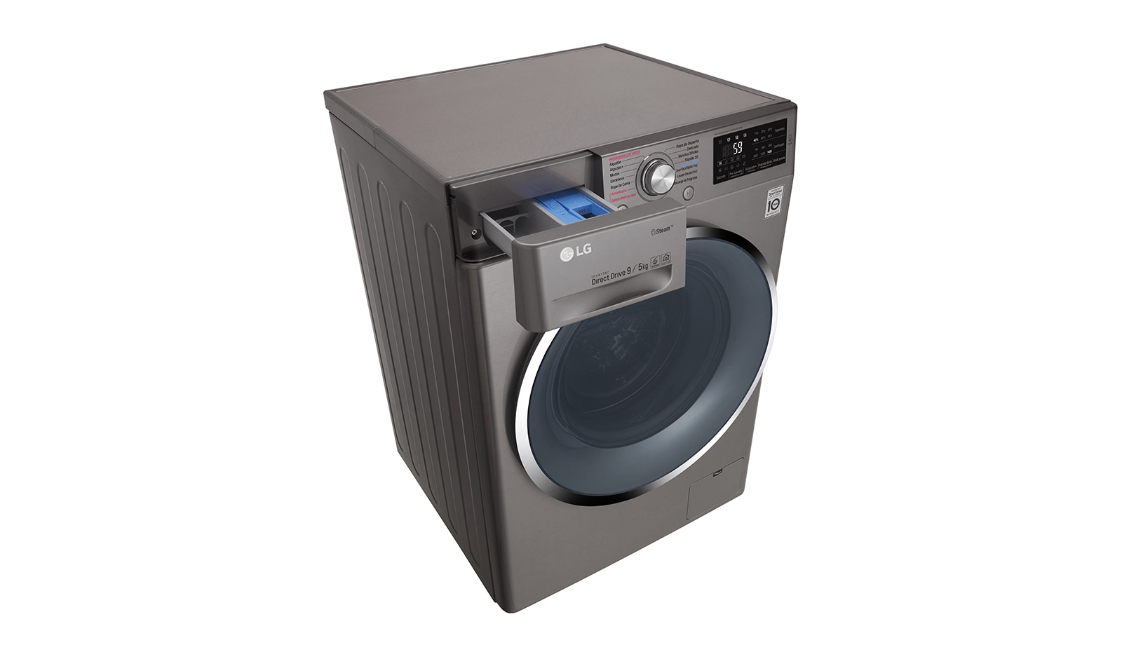 LG Lavasecadora Carga Frontal 6 Motion DD con Motor Inverter Direct Drive 10Kg/6Kg color acero, WD10SB6