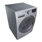 LG Lavasecadora Carga Frontal 6 Motion DD, TrueSteam™ con Motor Inverter Direct Drive, Smart Diagnosis™ 12 Kg/6 Kg color Plata, WD1247RDS