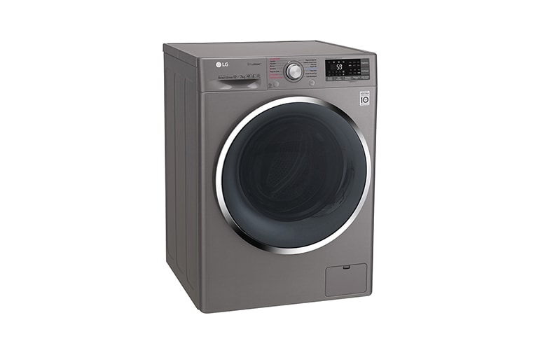LG Lavasecadora Smart Carga Frontal 6 Motion DD con Motor Inverter Direct Drive 12Kg/7Kg color acero, WD12SB6