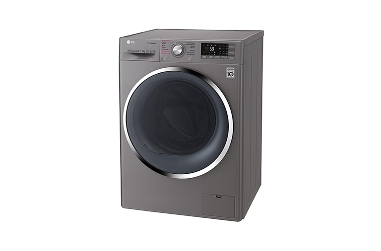 LG Lavasecadora Smart Carga Frontal 6 Motion DD con Motor Inverter Direct Drive 12Kg/7Kg color acero, WD12SB6