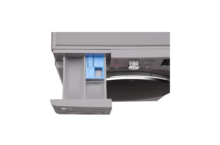 LG Lavasecadora Smart Carga Frontal 6 Motion DD con Motor Inverter Direct Drive 12Kg/7Kg color acero, WD12SB6