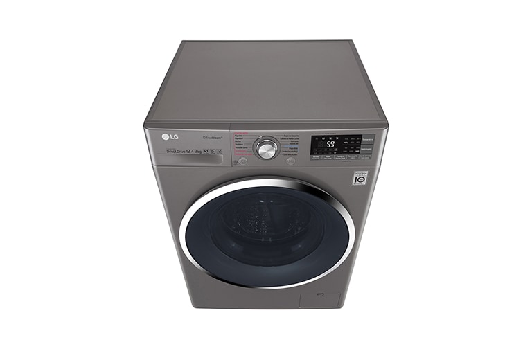 LG Lavasecadora Smart Carga Frontal 6 Motion DD con Motor Inverter Direct Drive 12Kg/7Kg color acero, WD12SB6