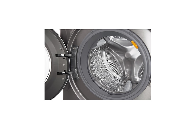 LG Lavasecadora Smart Carga Frontal 6 Motion DD con Motor Inverter Direct Drive 12Kg/7Kg color acero, WD12SB6