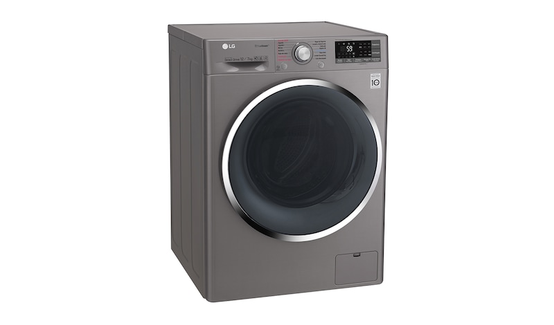 LG Lavasecadora Smart Carga Frontal 6 Motion DD con Motor Inverter Direct Drive 12Kg/7Kg color acero, WD12SB6
