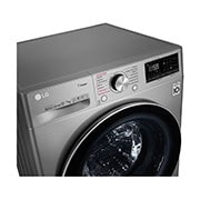 LG Lavasecadora Carga Frontal 6 Motion DD con Motor Inverter AI Direct Drive, 12Kg / 7Kg color Acero, WD12VVC3S6C