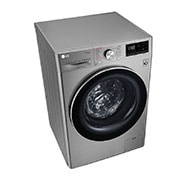 LG Lavasecadora Carga Frontal 6 Motion DD con Motor Inverter AI Direct Drive, 12Kg / 7Kg color Acero, WD12VVC3S6C