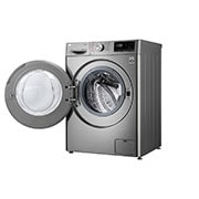 LG Lavasecadora Carga Frontal 6 Motion DD con Motor Inverter AI Direct Drive, 12Kg / 7Kg color Acero, WD12VVC3S6C