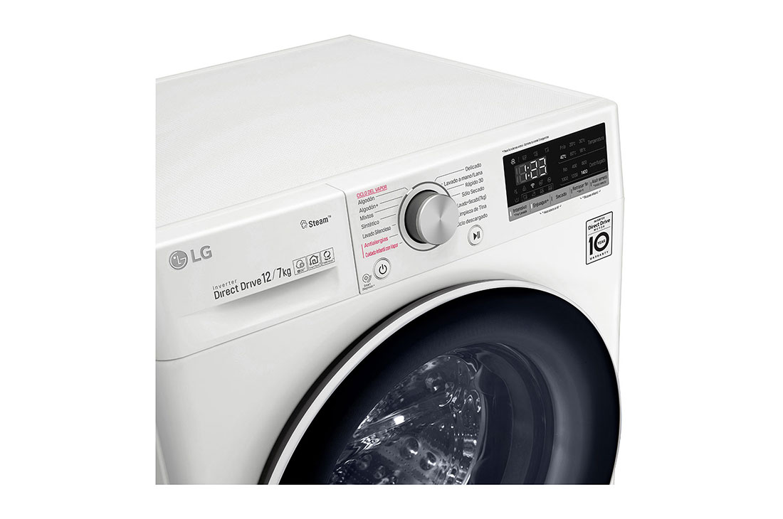 LG Lavasecadora Carga Frontal AI DD™ 12/7 kg, WD12WVC4S6