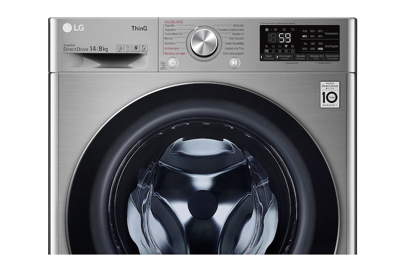 LG Lavasecadora Carga Frontal AI DD™ 14/8  kg, WD14VV3S6C