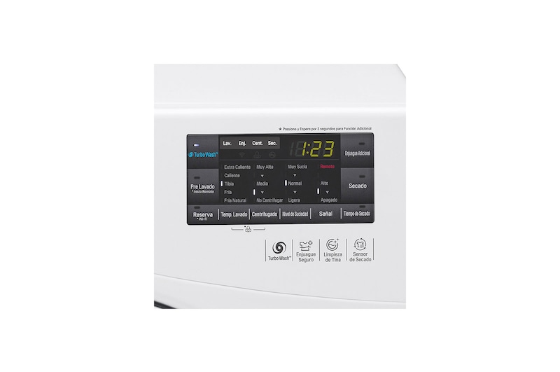 LG Lavasecadora Carga Frontal 6 Motion DD con Motor Inverter Direct Drive, Smart Diagnosis™ 15Kg/8Kg color Blanca, WD1571RD