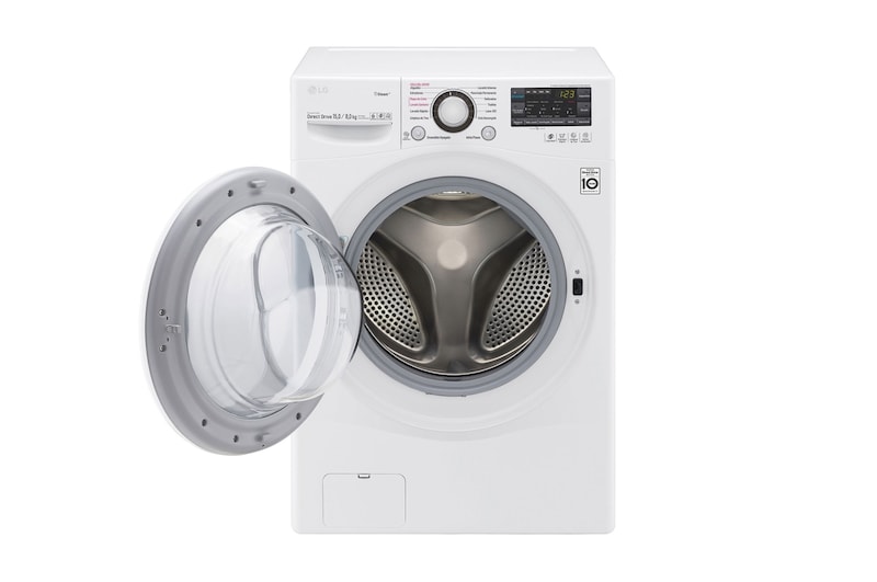 LG Lavasecadora Carga Frontal 6 Motion DD con Motor Inverter Direct Drive, Smart Diagnosis™ 15Kg/8Kg color Blanca, WD1571RD