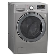 LG Lavasecadora Carga Frontal 6 Motion DD con Motor Inverter Direct Drive, Smart Diagnosis™ 15Kg/8Kg color Deluxe steel, WD1577RD