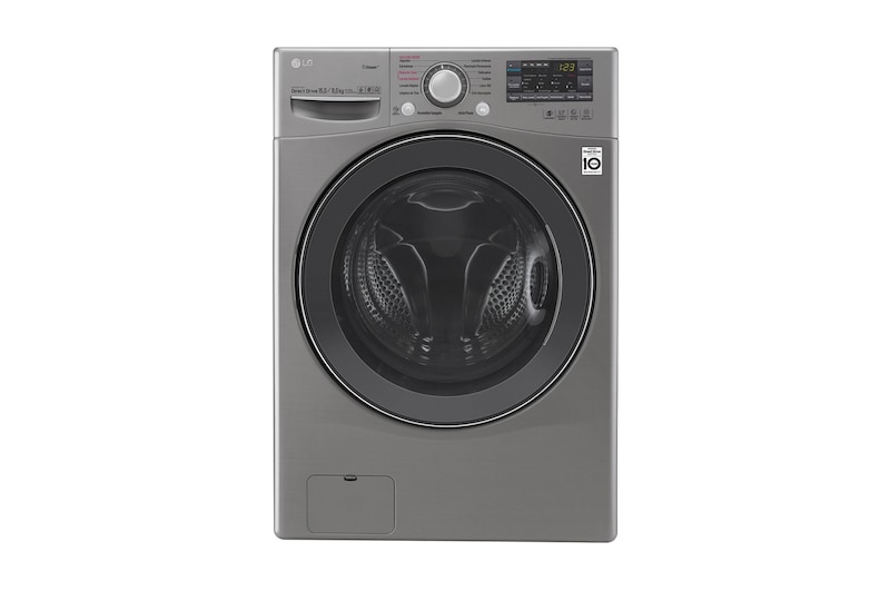 LG Lavasecadora Carga Frontal 6 Motion DD con Motor Inverter Direct Drive, Smart Diagnosis™ 15Kg/8Kg color Deluxe steel, WD1577RD