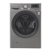 Vista frontal de Lavasecadora Smart Carga Frontal 6 Motion DD con Motor Inverter Direct Drive, Smart Diagnosis™ 15Kg/8Kg color Deluxe steel WD15SGS6