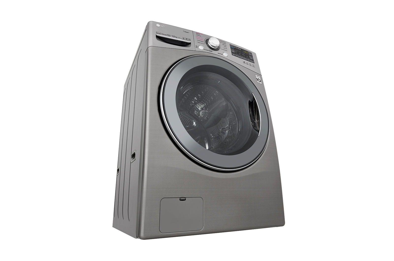 LG Lavasecadora Smart Carga Frontal 6 Motion DD con Motor Inverter Direct Drive, Smart Diagnosis™ 15Kg/8Kg color Deluxe steel, WD15SGS6