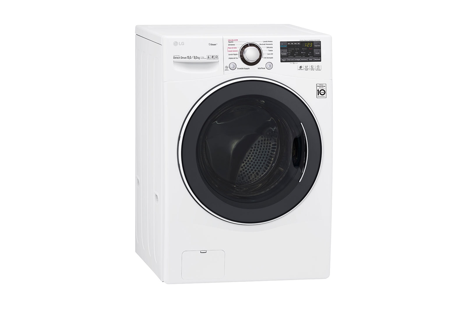 LG Lavasecadora Smart Carga Frontal 6 Motion DD con Motor Inverter Direct Drive, Smart Diagnosis™ 15Kg/8Kg color Blanca, WD15WGS6