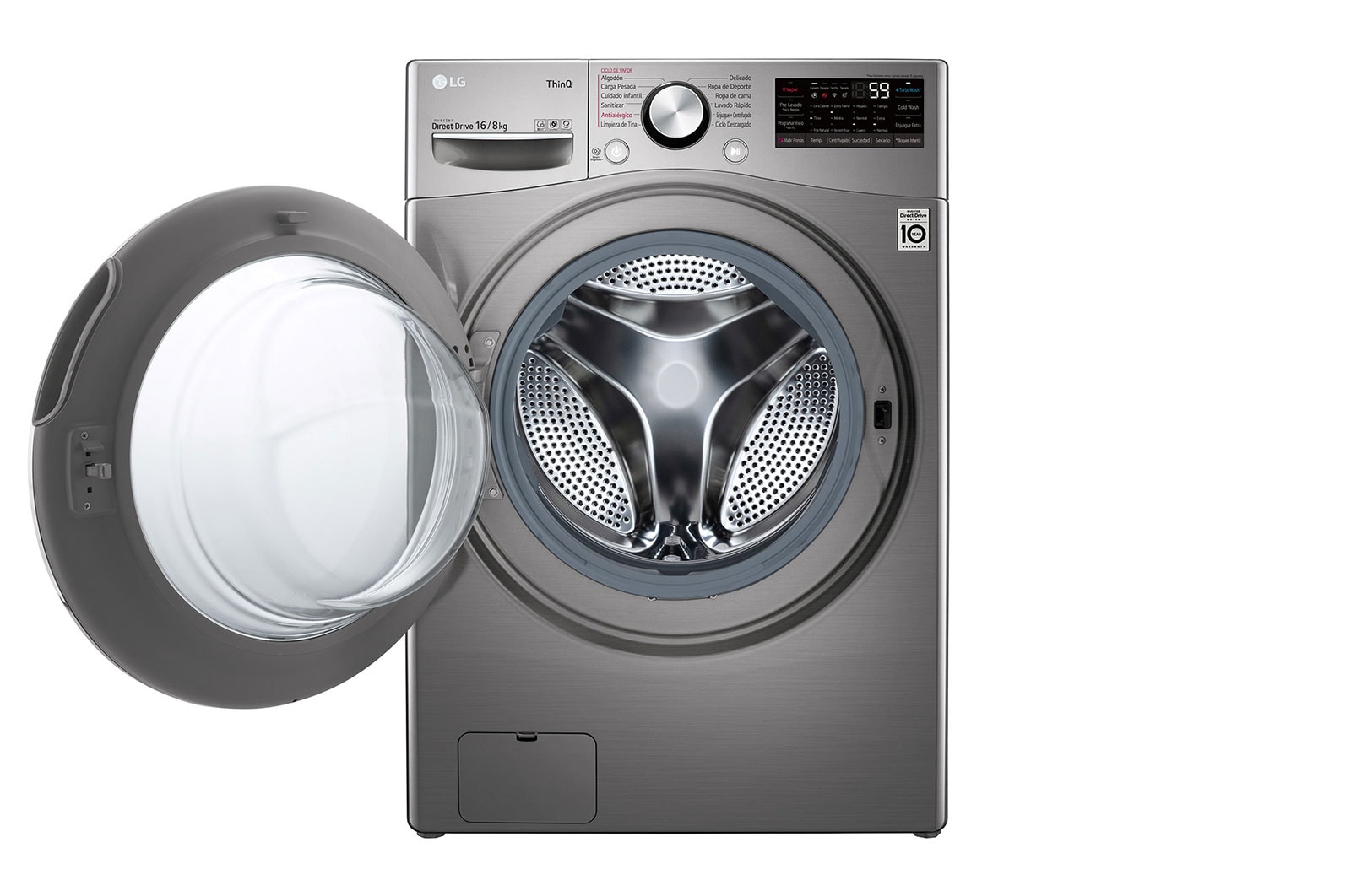 LG Lavasecadora Carga Frontal AI DD™  16Kg/8Kg, WD16SG2S6