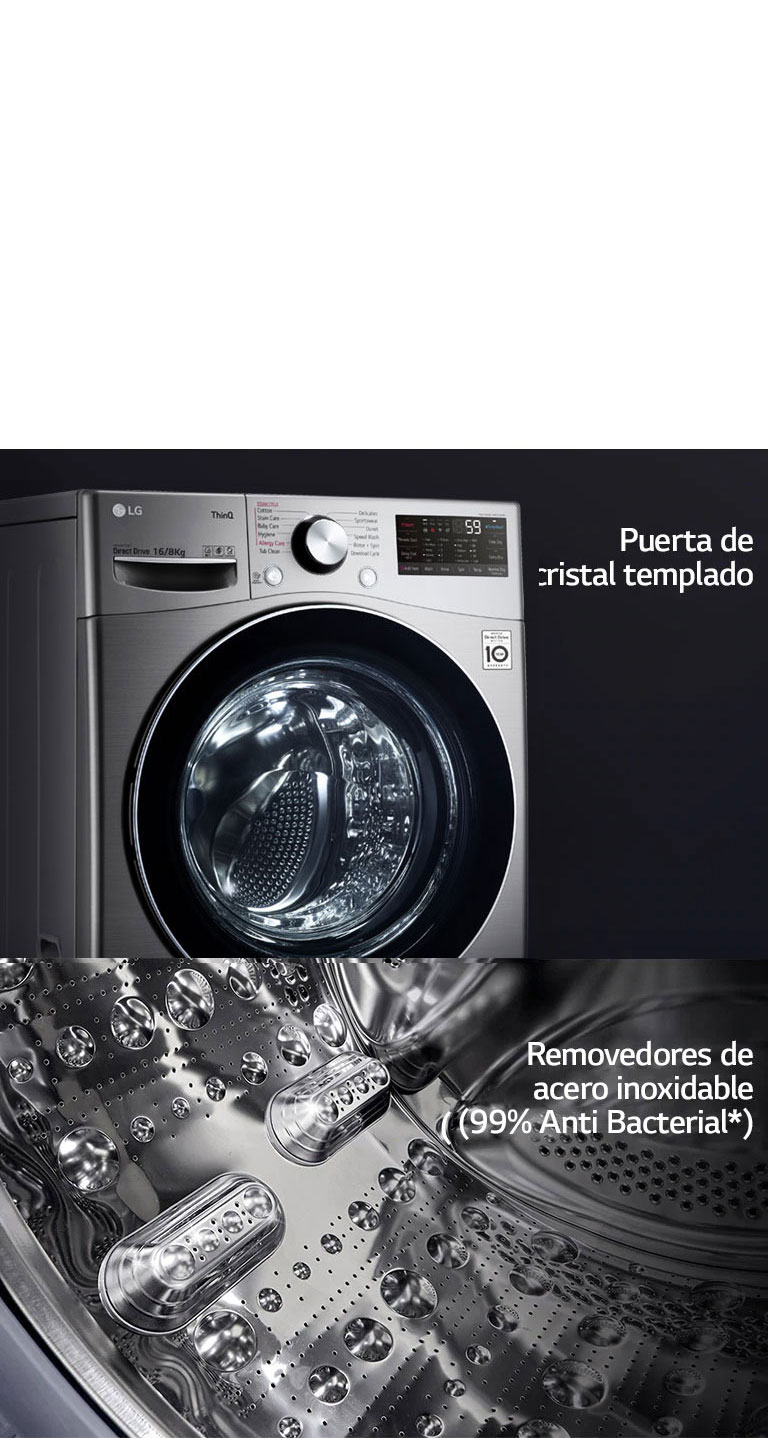 La puerta de cristal templado asegura mayor durabilidad en el equipo, proporcionando resistencia y un diseño elegante.