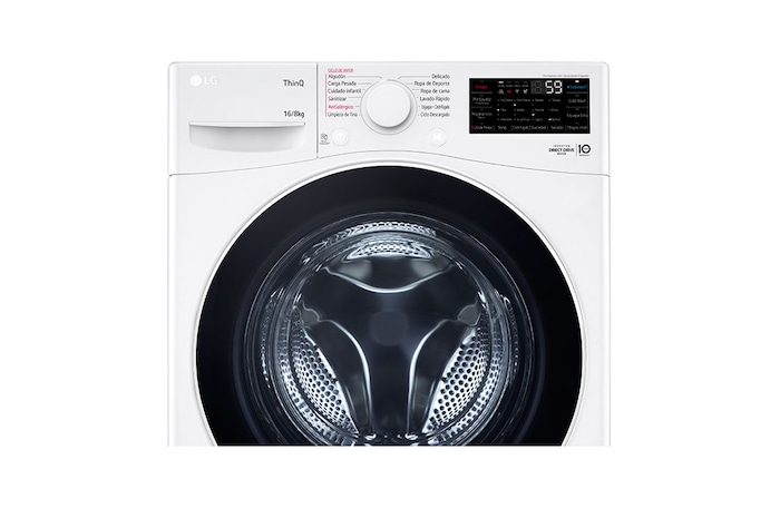LG Lavasecadora Carga Frontal AI DD™  16Kg/8Kg, WD16WG2S6P