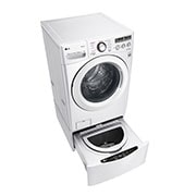 LG Lavasecadora Carga Frontal 6 Motion DD con Motor Inverter Direct Drive, 18Kg/9Kg color Blanca Compatible con LG TWINWash™ Mini, WD18WN6