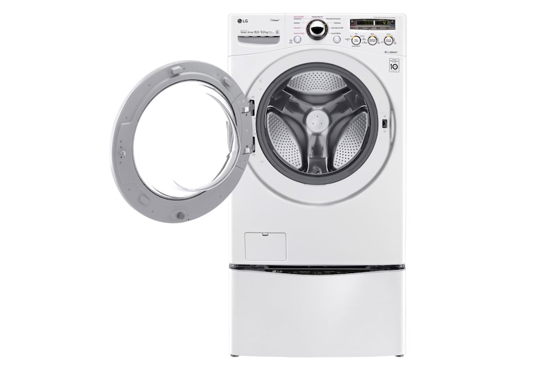 LG Lavasecadora Carga Frontal 6 Motion DD con Motor Inverter Direct Drive, 18Kg/9Kg color Blanca Compatible con LG TWINWash™ Mini, WD18WN6