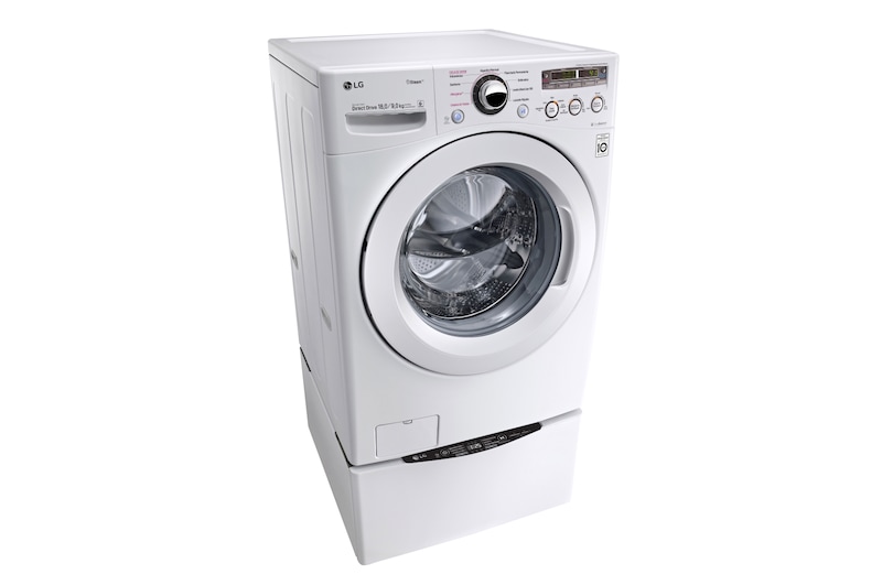 LG Lavasecadora Carga Frontal 6 Motion DD con Motor Inverter Direct Drive, 18Kg/9Kg color Blanca Compatible con LG TWINWash™ Mini, WD18WN6
